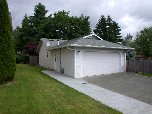 Lower level fireplace